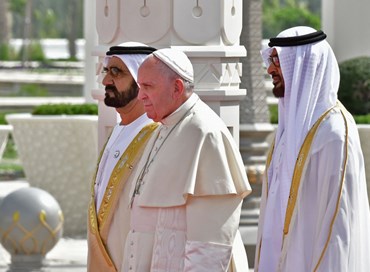 Storica visita del Papa negli Emirati Arabi
