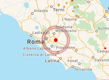 Terremoto: scossa 3.7 vicino Roma, paura ma niente danni