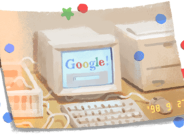 Un doodle per il 21° compleanno di Google