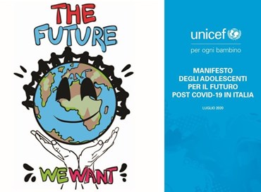 Unicef, manifesto degli adolescenti per post-Covid
