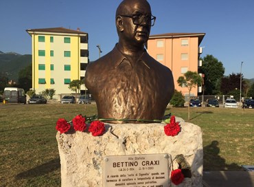 A Rieti un busto in memoria di Bettino Craxi