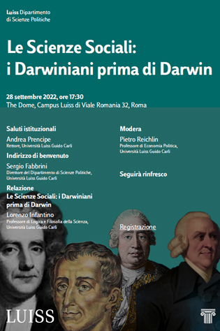 Scienze sociali: i Darwiniani prima di Darwin