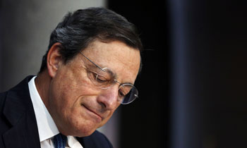 Mario Draghi ammette:   “La ripresa è modesta” 