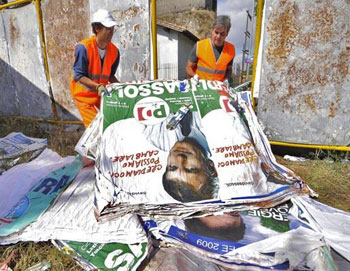 Santini elettorali dalla Capitale