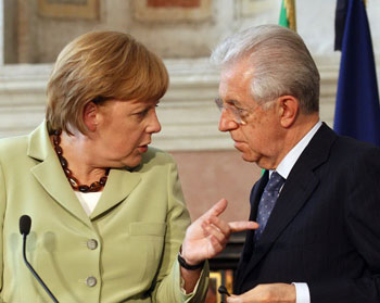 Monti-Merkel: liste allo specchio
