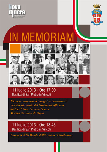 11 luglio, in ricordo dei magistrati martiri