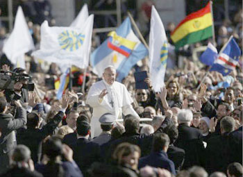La prima Messa di Papa Francesco