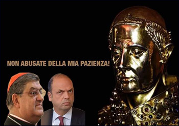 Napoli, Sepe: prendi il tesoro e scappa