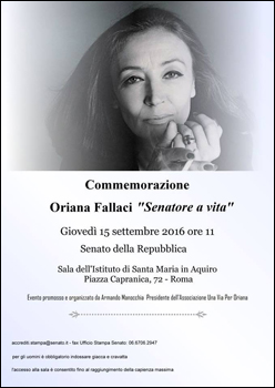 Nel ricordo di Oriana Fallaci