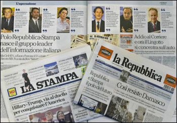 Repubblica-La Stampa: tutela del pluralismo