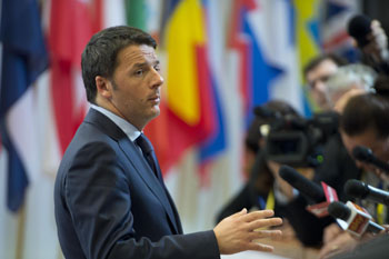 Matteo Renzi chiude   il semestre italiano Ue 