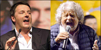 Renzi-Grillo,epurazioni   e... referendum 