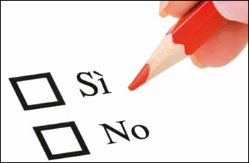 “Sì”, “No”, Parlamento, referendum, rinvii