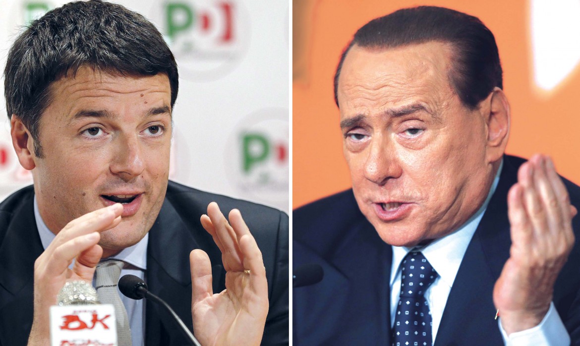 Tv: Renzi parla molto, ha carisma ma non quanto il Cavaliere