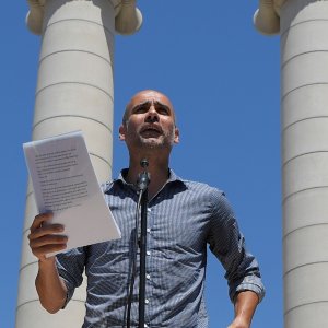 Guardiola arringa i catalani: “Vogliamo l’indipendenza”