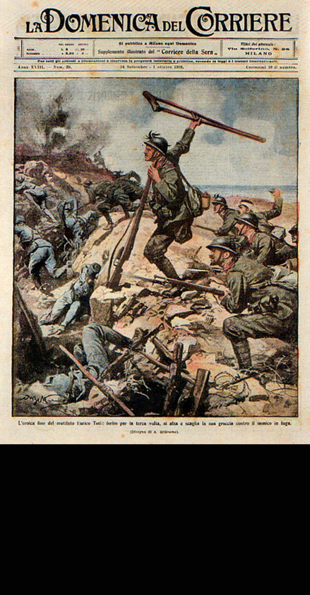 Una stampella contro la Boldrini tirata dal fantasma di Enrico Toti