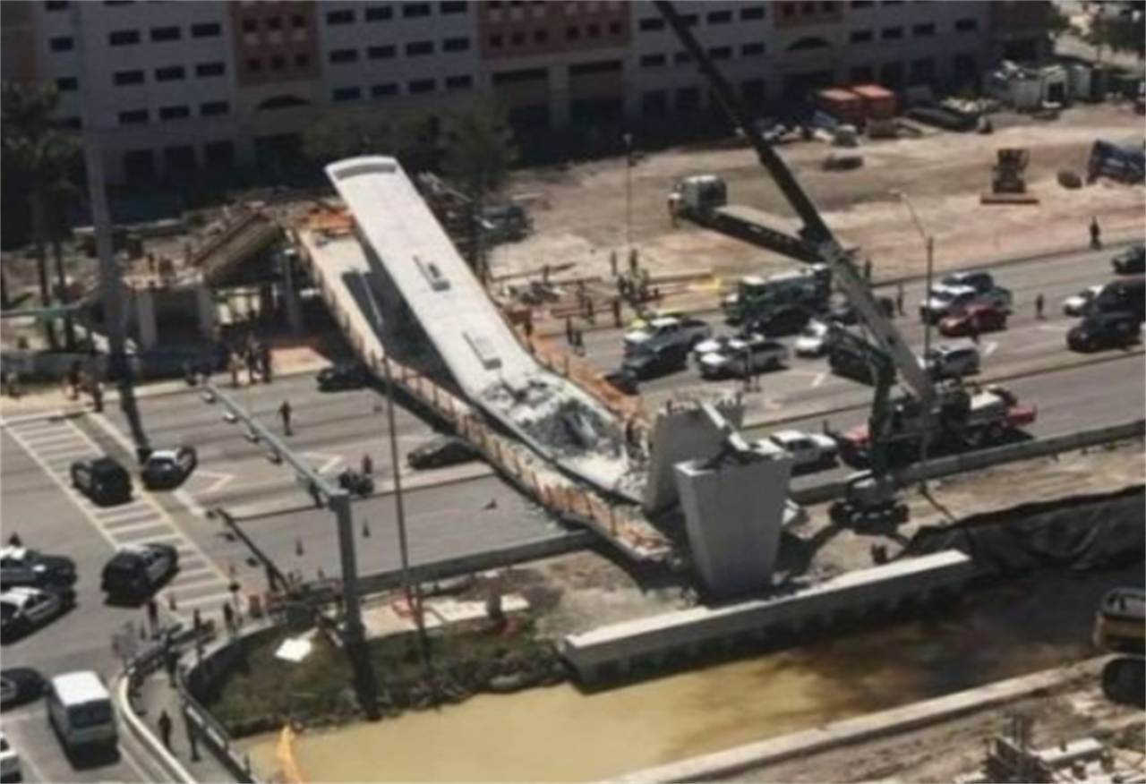 Miami: crolla un ponte, almeno 4 morti
