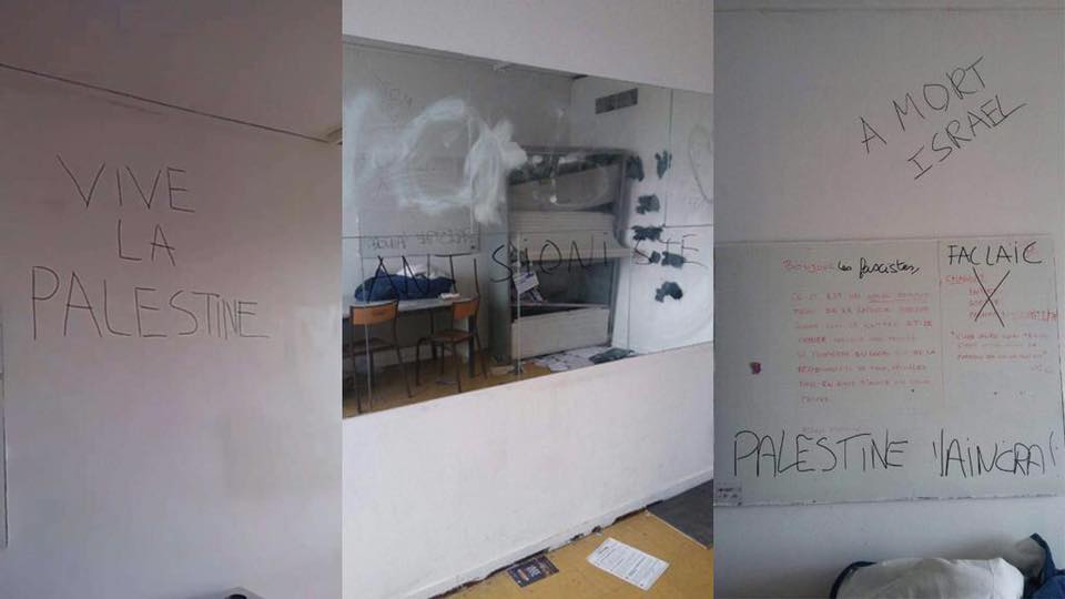 Scritte e insulti contro studenti ebrei parigini