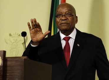 Sudafrica, il presidente Zuma si dimette