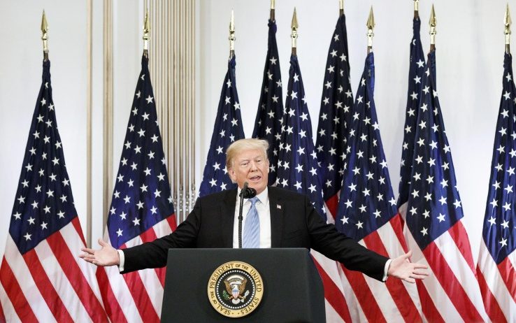 Trump all’attacco di Cina e Canada. “Sul Medio Oriente una o due soluzioni