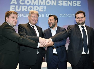 Salvini lancia alleanza sovranista, primi in Ue