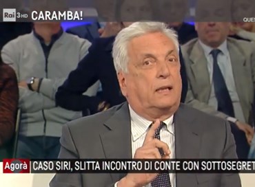 Caso Siri, intervento di Diaconale ad “Agorà”
