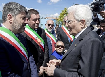 Amatrice, Mattarella visita la scuola ricostruita dopo il sisma