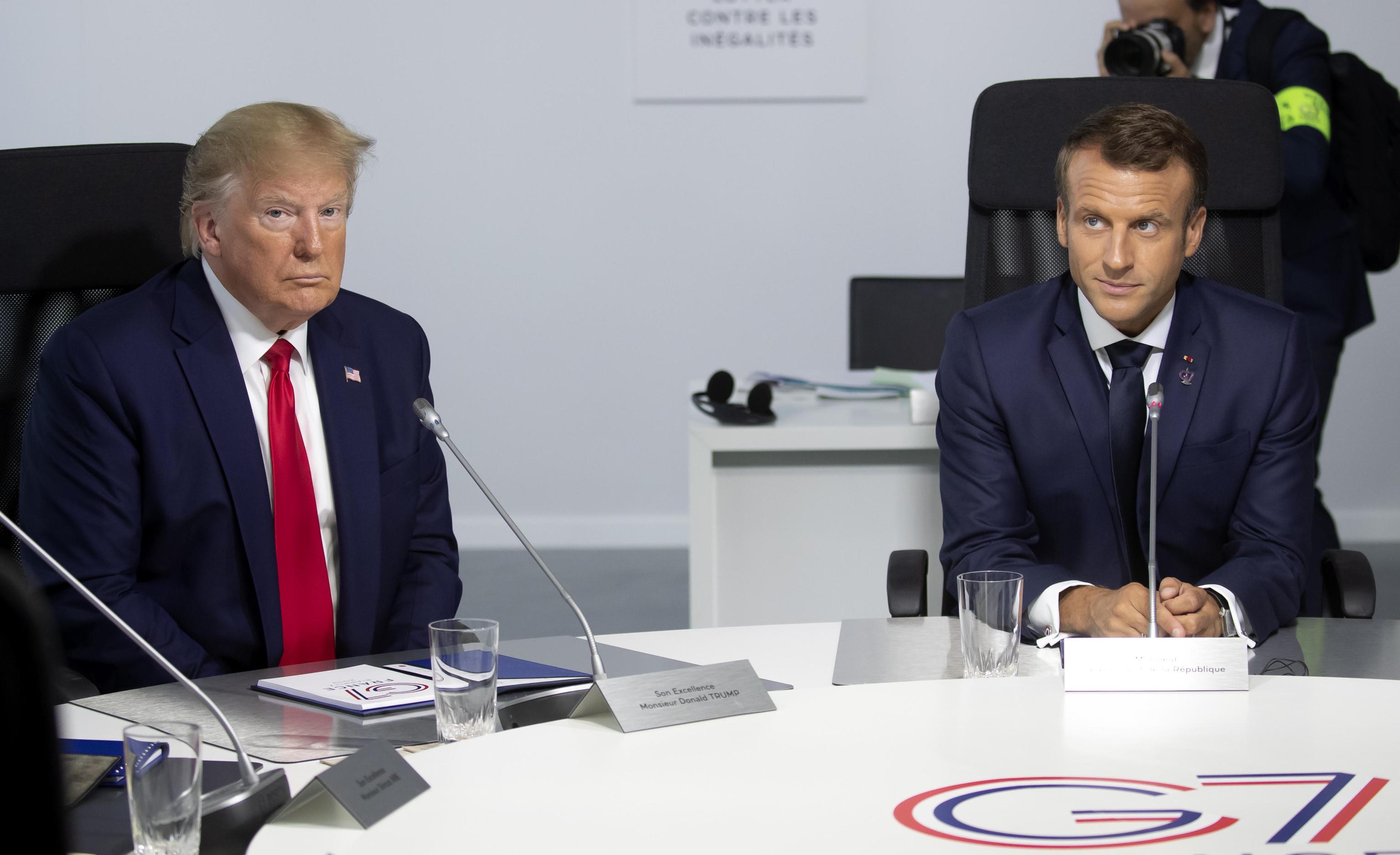 G7, Macron e Trump chiudono un vertice “sorprendente”
