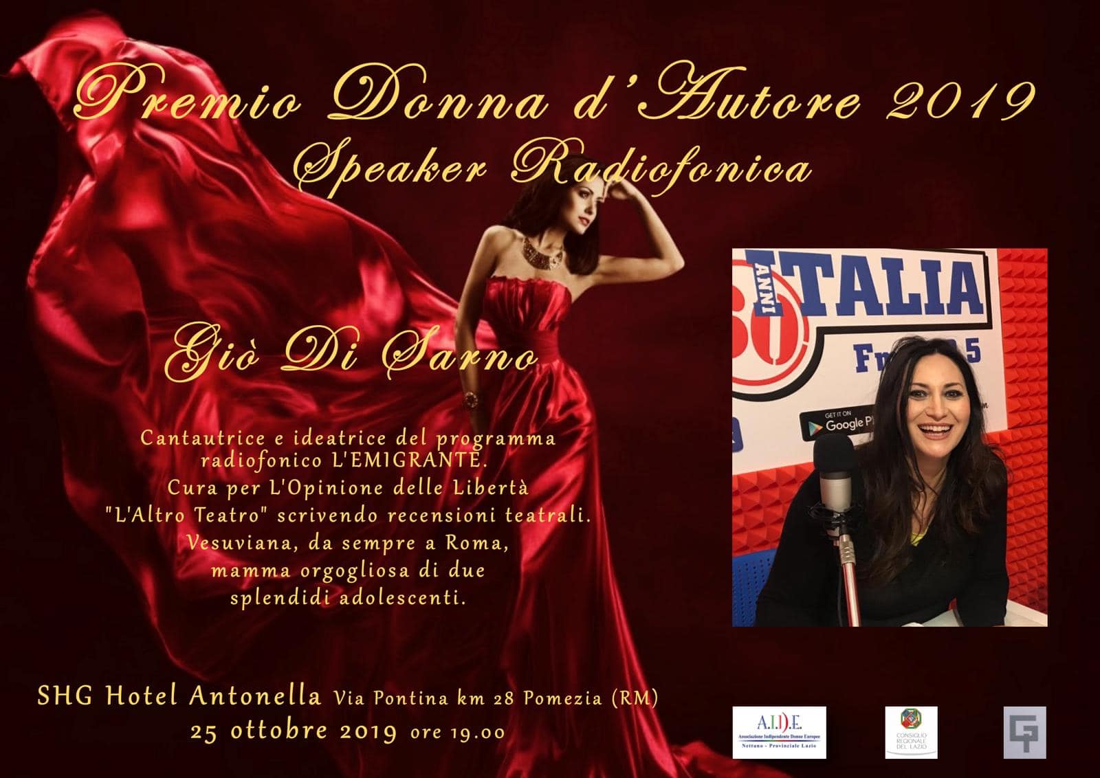Il “Premio Donna d’Autore 2019”