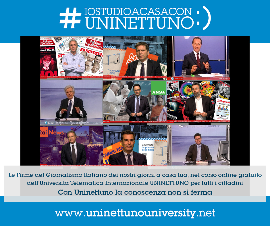 UniNettuno, un corso gratuito on-line di giornalismo