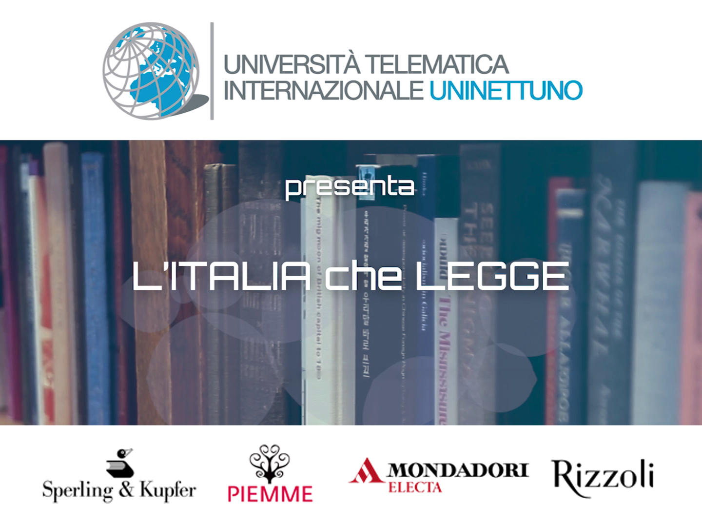La Uninettuno lancia l’iniziativa “L’Italia che legge” 