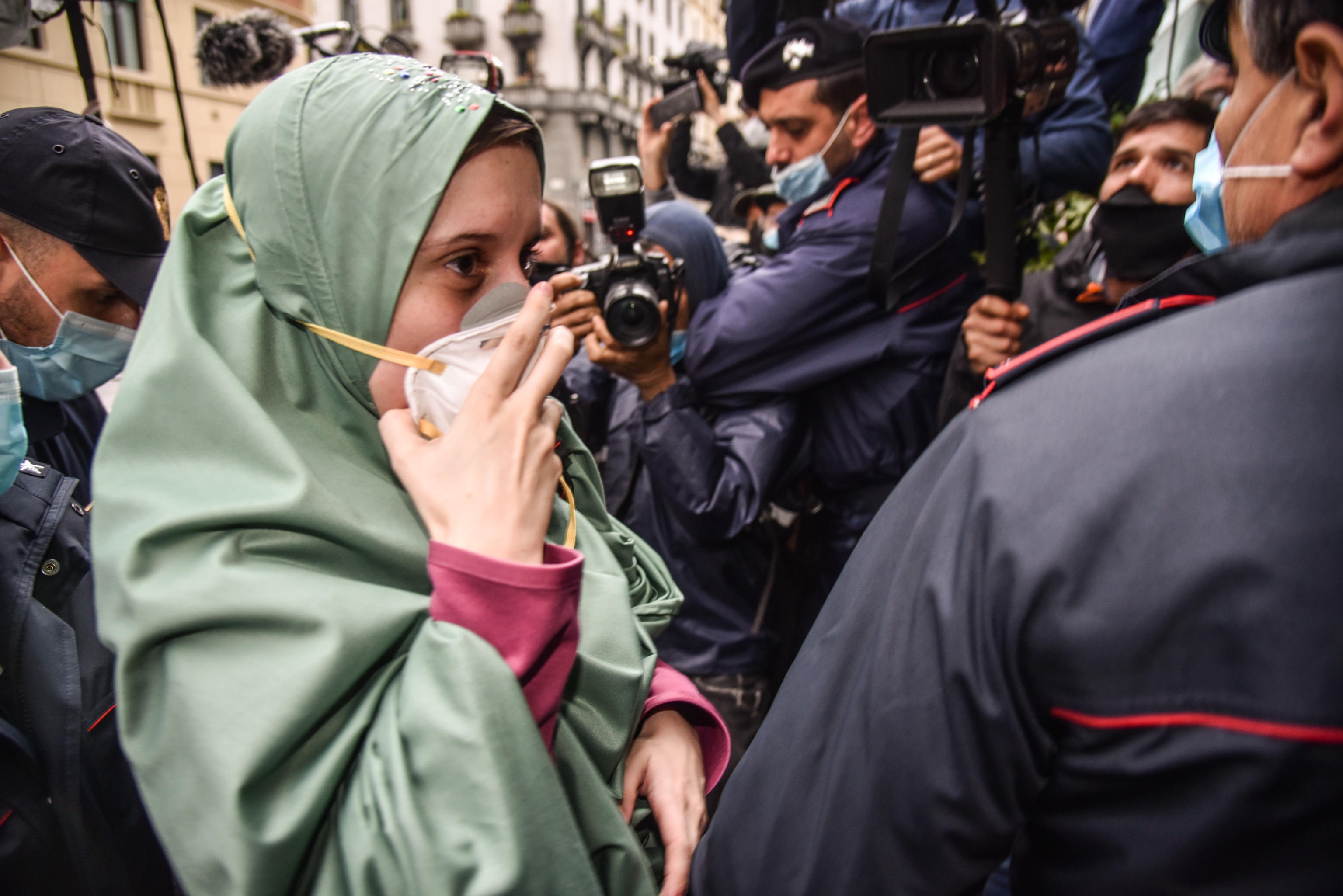Silvia Romano: la tenda verde