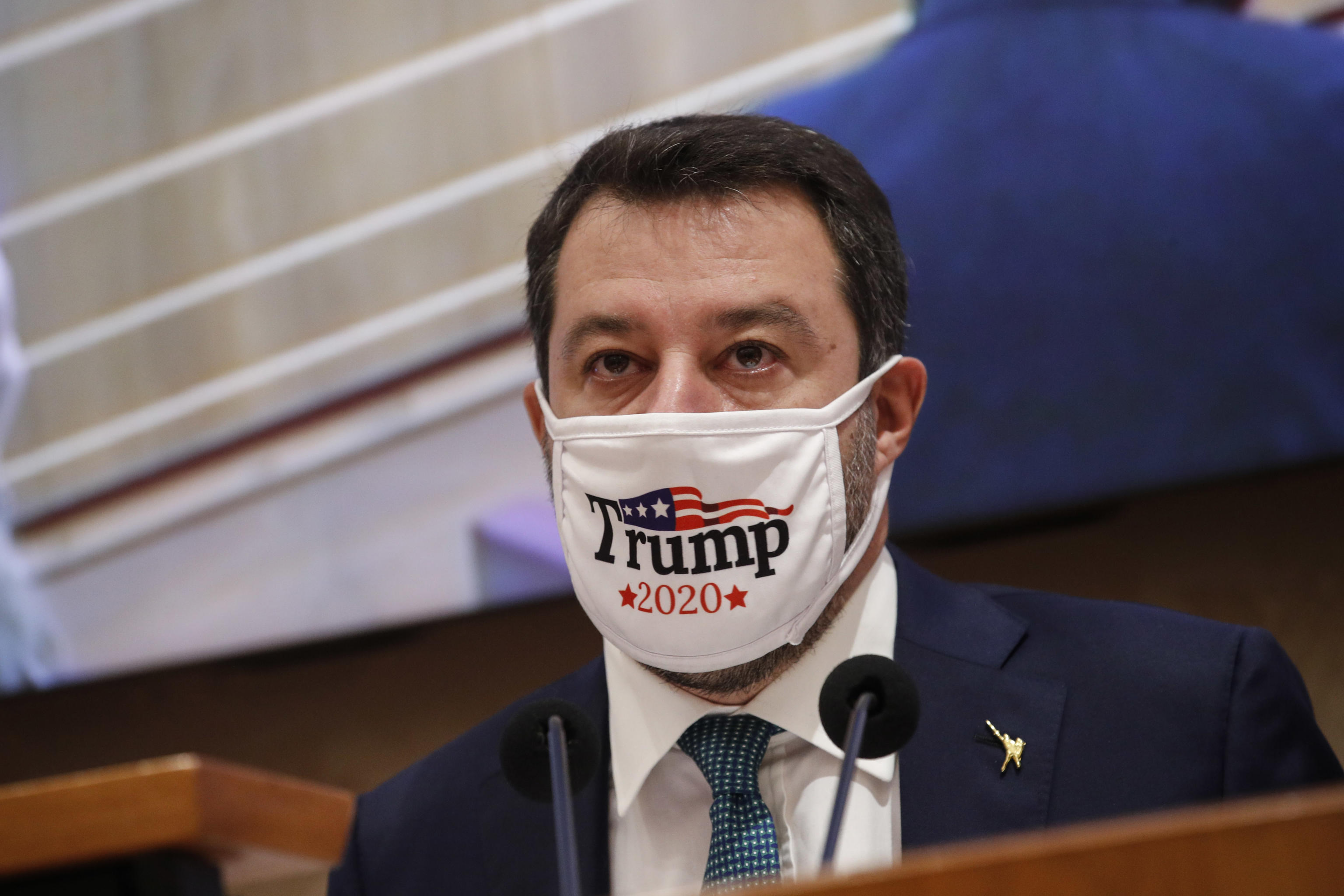 Salvini tra Dpcm e Trump