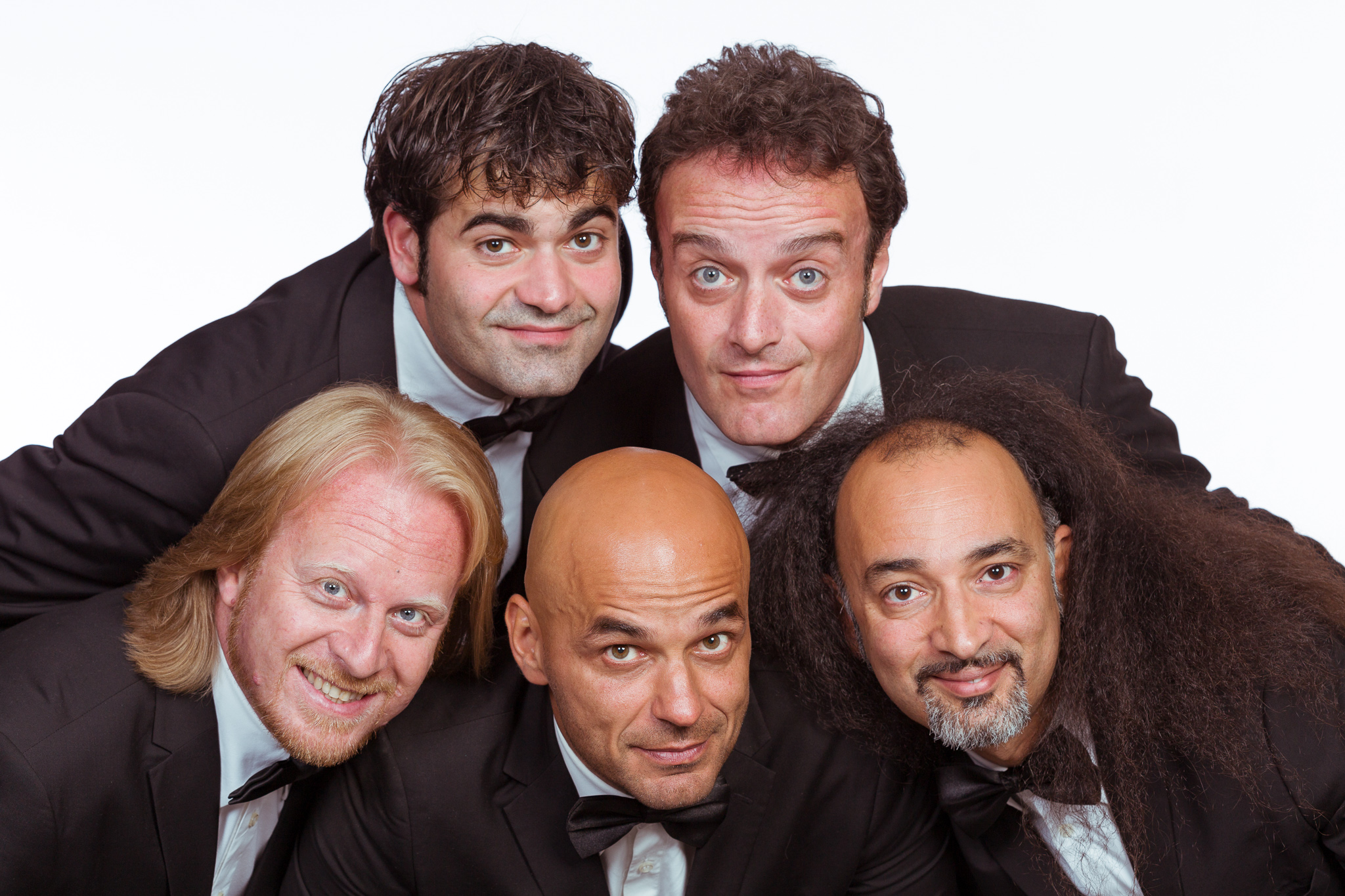 Acrobazie sul pentagramma per i 5 musicisti della Rimbamband