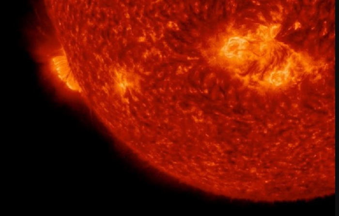 La grande eruzione sul Sole