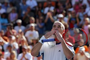 Andre Agassi: over the top