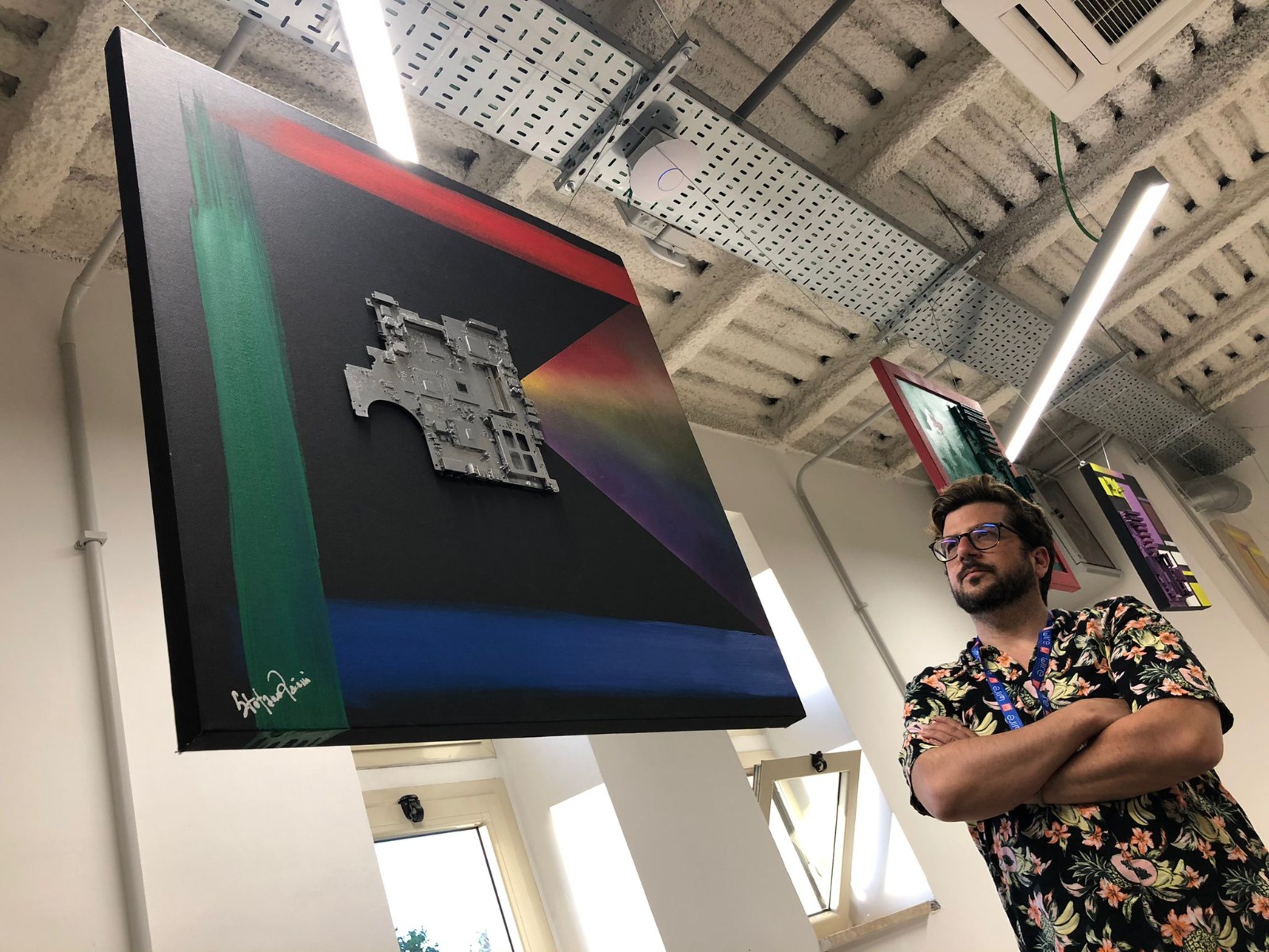 Hard disk e pc vintage diventano quadri