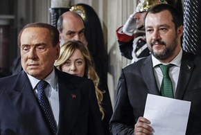 Berlusconi: lodi a Salvini, silenzio su Meloni
