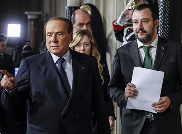 Berlusconi: lodi a Salvini, silenzio su Meloni