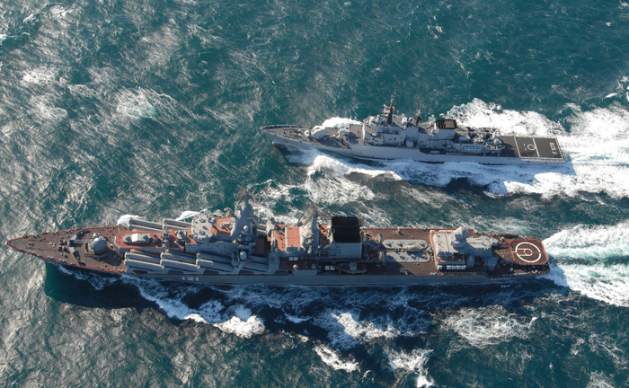 Incrociatore Moskva e comunicazione russa