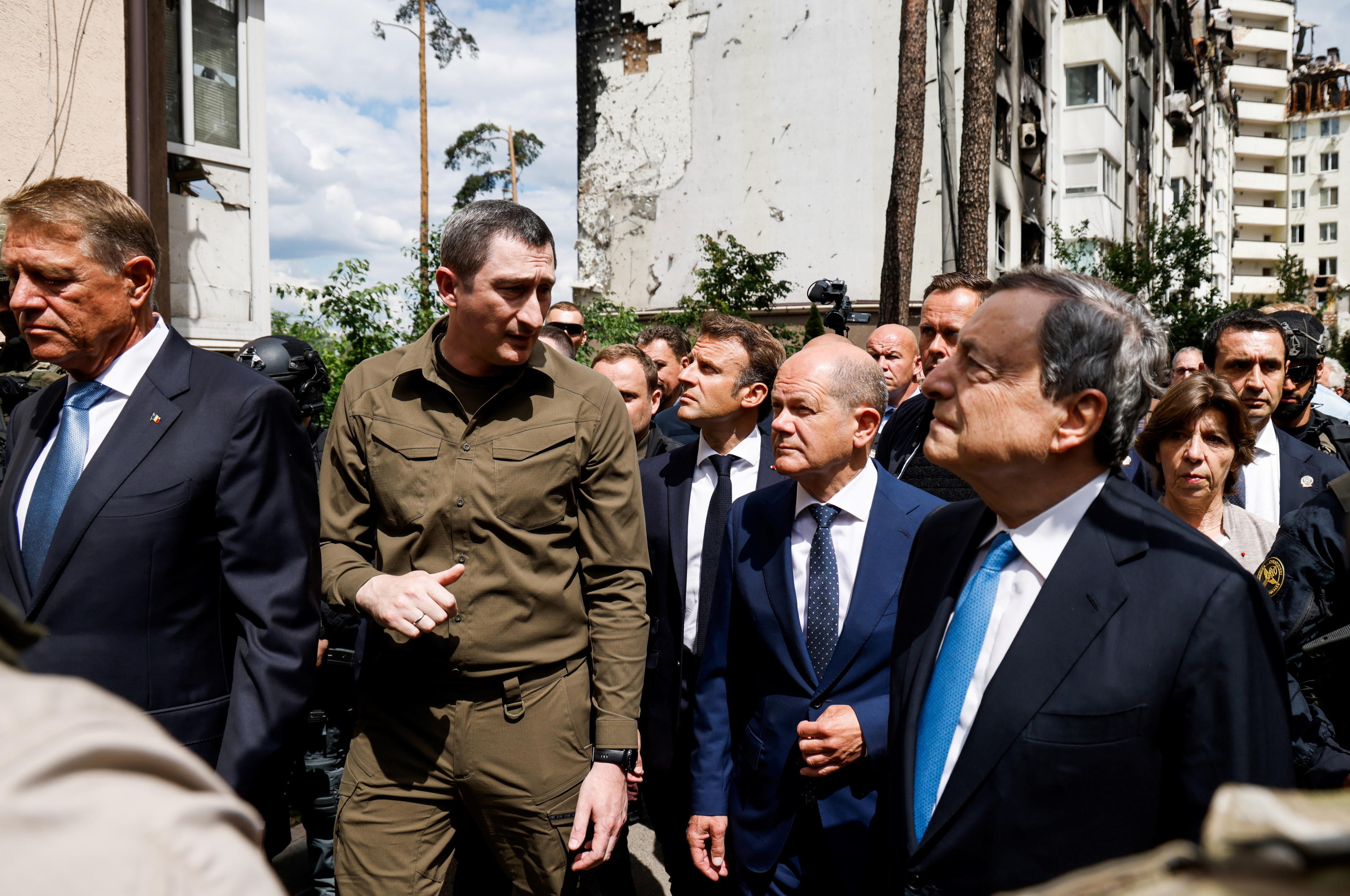 Ucraina: visita di Draghi, Scholz e Macron