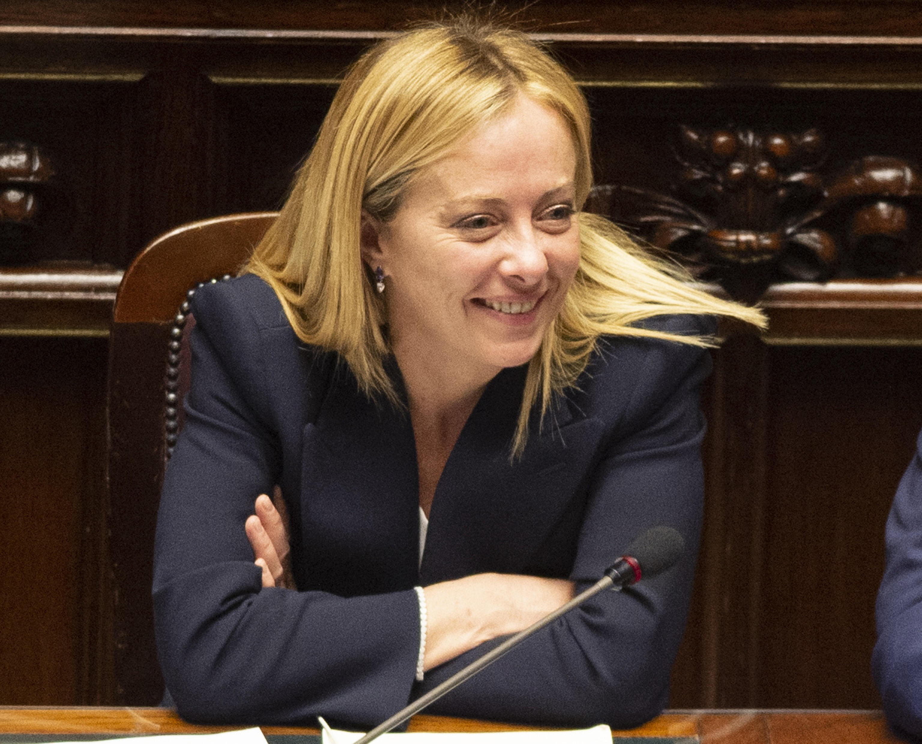 A Giorgia Meloni, oggi guida del Governo italiano