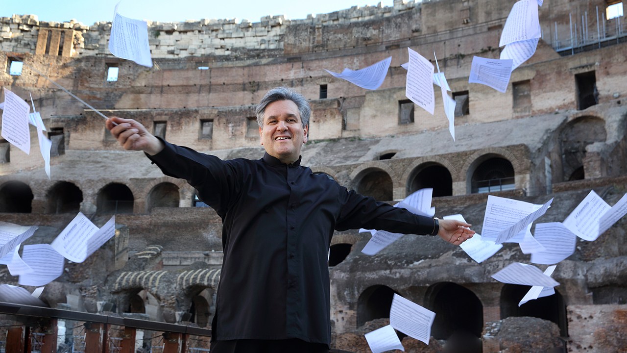 Il maestro Pappano chiude con l’orchestra di Santa Cecilia
