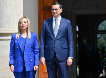 Meloni a Varsavia: bilaterale con Morawiecki