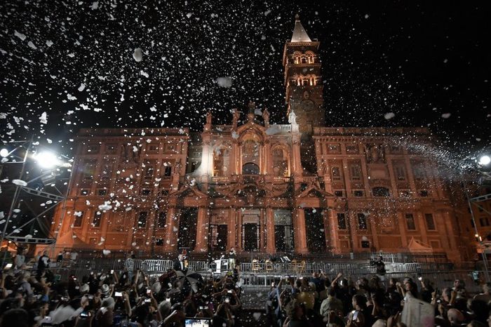 A Roma il miracolo della Madonna della neve 