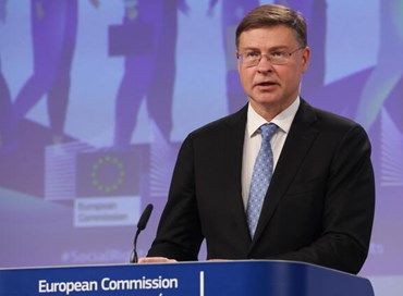 Economia europea, Dombrovskis: “C’è spazio per un cauto ottimismo”
