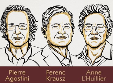 Nobel per la Fisica ad Agostini, Krausz e L’Huiller