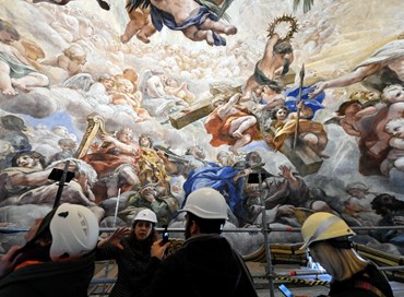 Restaurata la cupola di Pietro da Cortona alla Chiesa Nuova