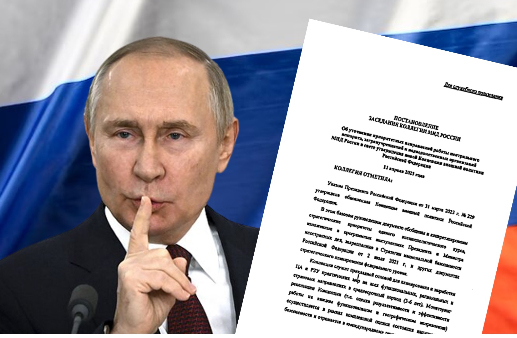 Documento segreto russo sollecita azioni per indebolire l’Occidente