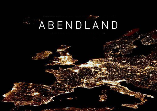 Abendland: note sulla civiltà del tramonto